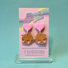 Load image into Gallery viewer, Mini kewpie polymer clay stud earrings