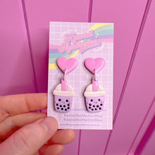 Load image into Gallery viewer, Bubble tea stud earrings