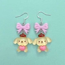 Load image into Gallery viewer, Pom Pom Purin resin charm earrings