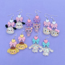 Load image into Gallery viewer, Cute Sanrio resin charm earrings