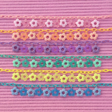 Load image into Gallery viewer, Colourful plastic flower bead choker necklace