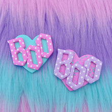 Load image into Gallery viewer, Pastel halloween boo polymer clay hair clip