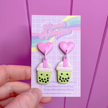 Load image into Gallery viewer, Bubble tea stud earrings
